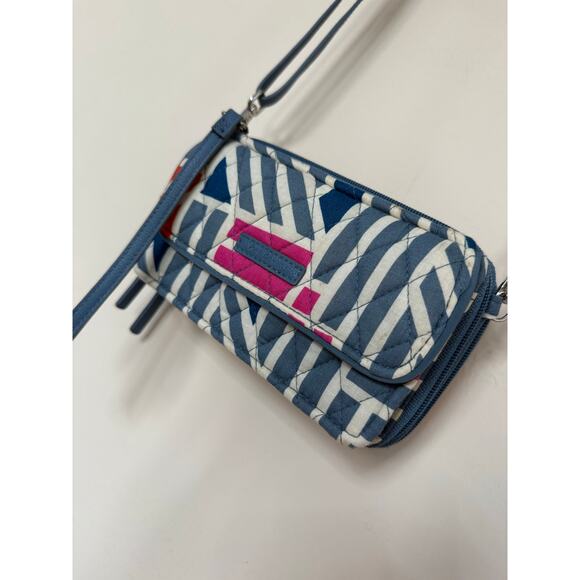 VERA BRADLEY rfid wallet on chain crossbody wallet mini purse bag - Picture 2 of 7